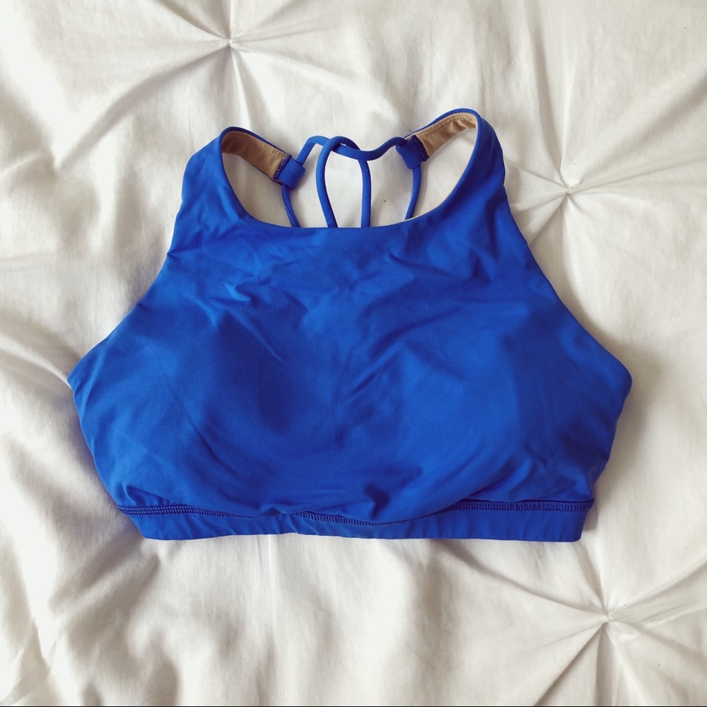 Lululemon high neck sports bra.